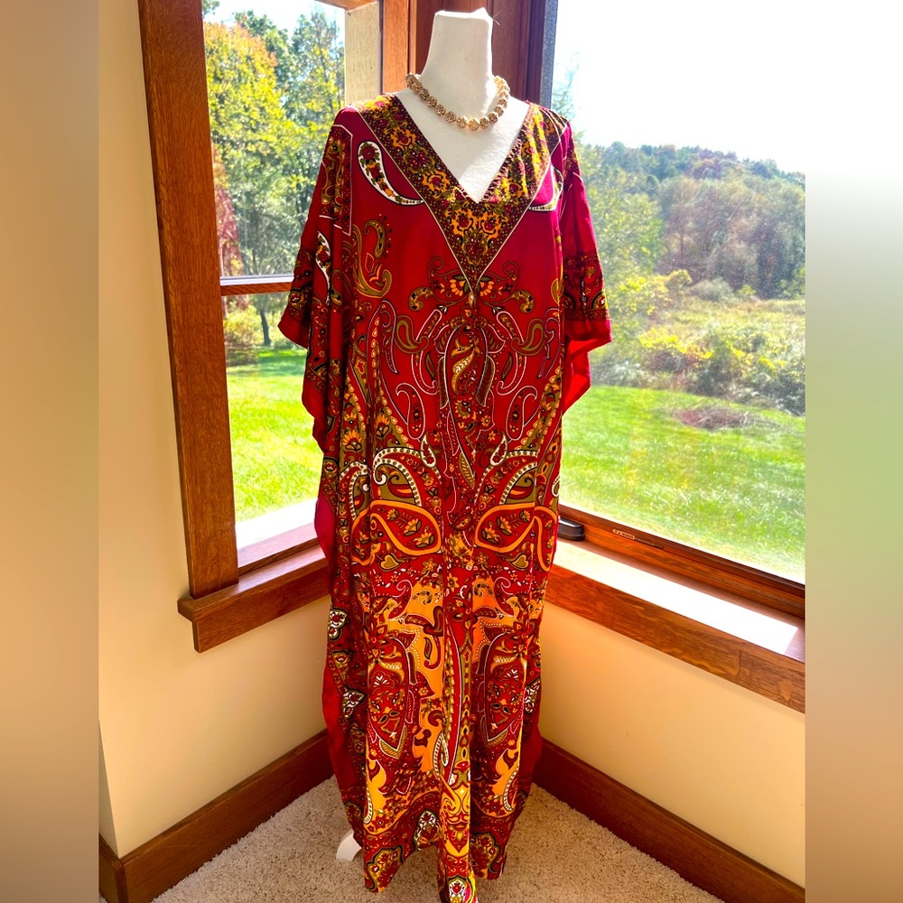 SANTE CLASSICS KAFTAN FALL COLORS GORGEOUS OSFA